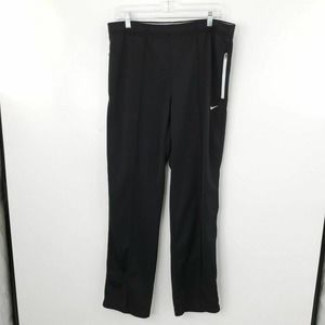 Nike Mens Black Elastic Waist Pull On Comfort Activewear Sweatpants Size Medium